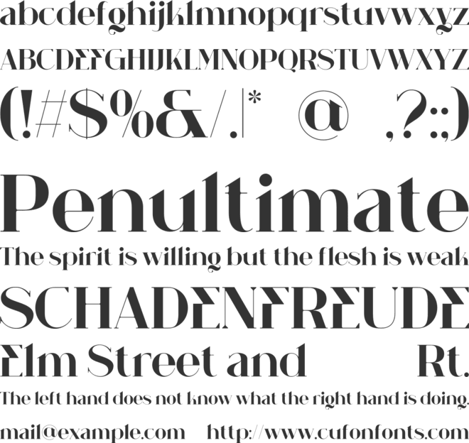 Maqria Vintage font preview