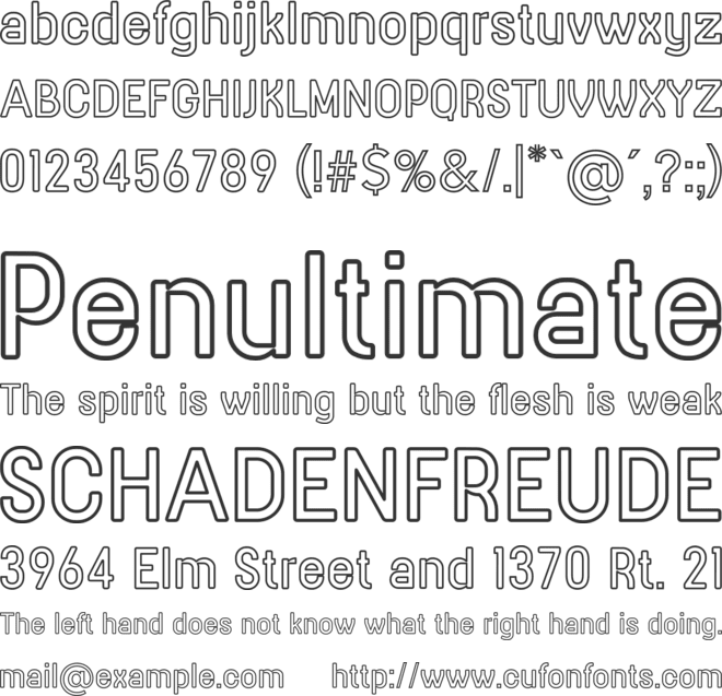 GUSHELINK font preview