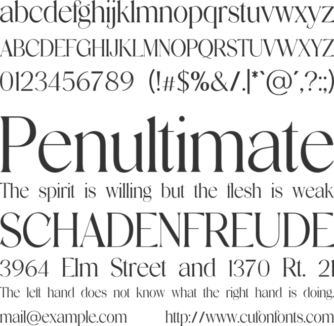 Discographica font preview