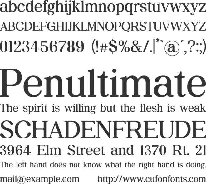 Retroversion font preview