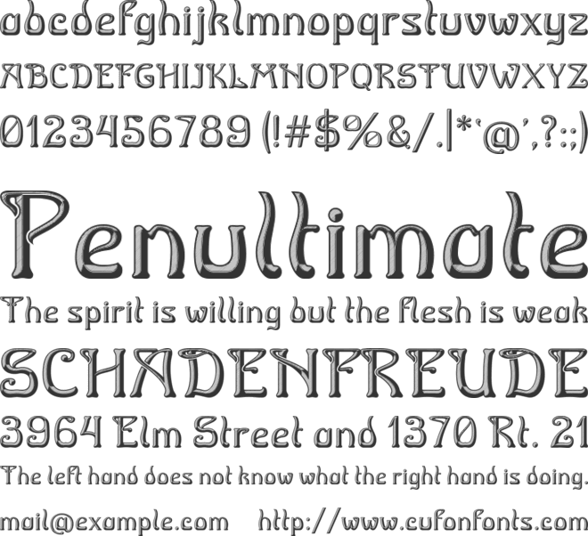 Moonlit Horta font preview