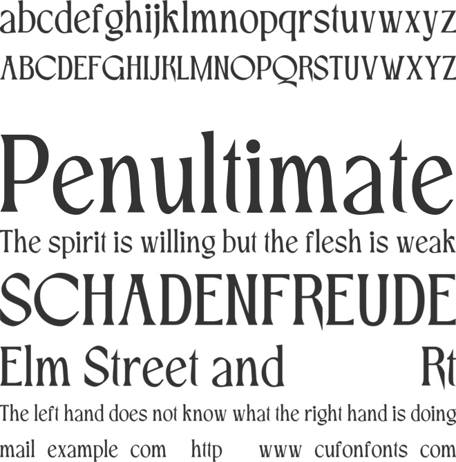 CRESTY Eighties font preview