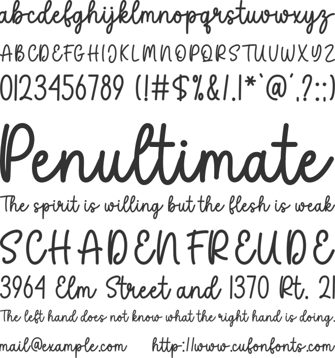 Beach Party font preview