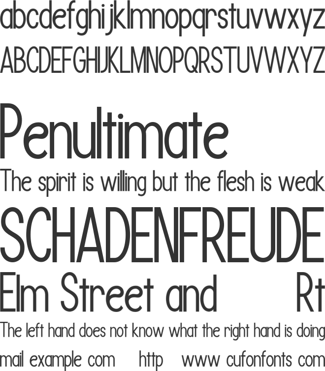 Revaleta font preview