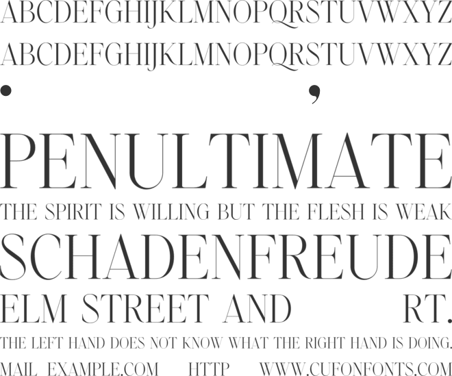 Emotive Type font preview