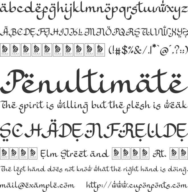 Kafillah font preview