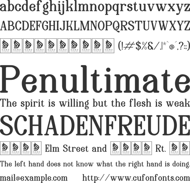 Rafikae font preview