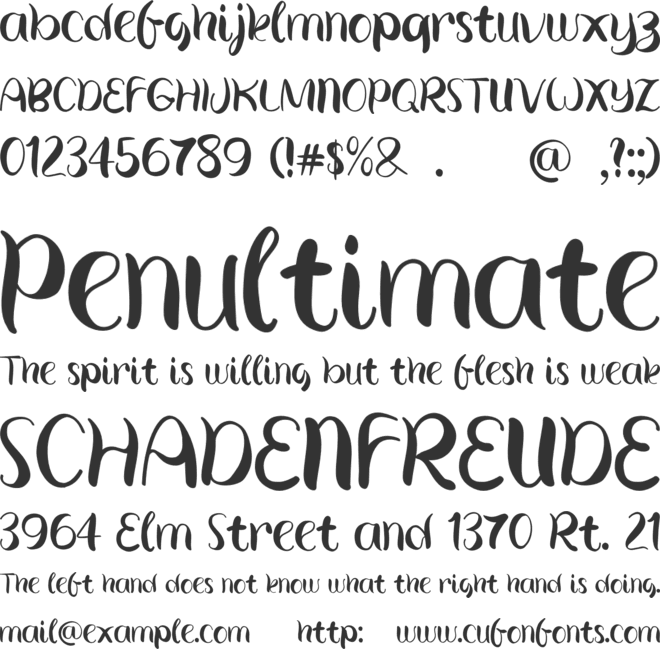 Classia font preview