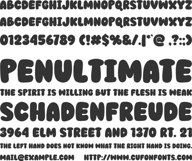 Boldreel font preview