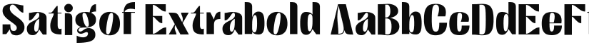 Satigof Extrabold font