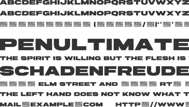 Rekind Expanded  Personal Use Only font preview