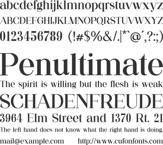 Meganfolk font preview