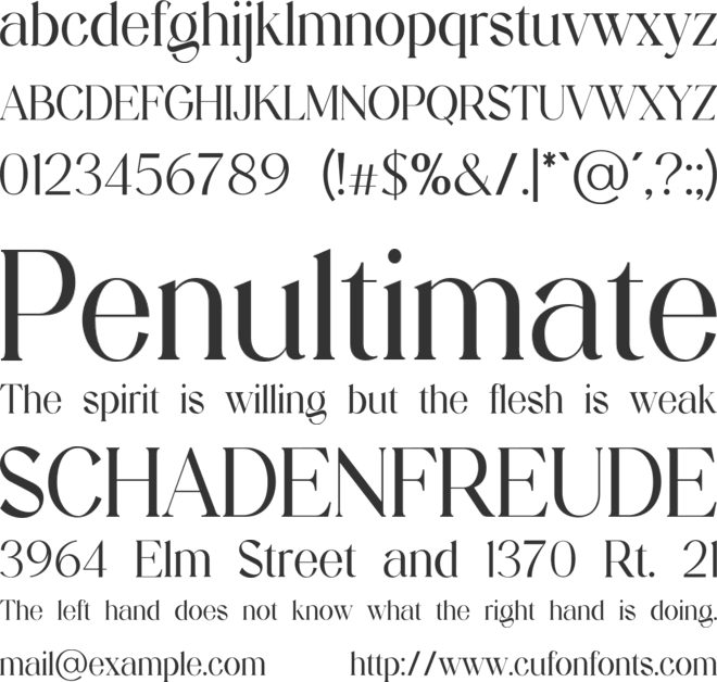 seraphinem font preview