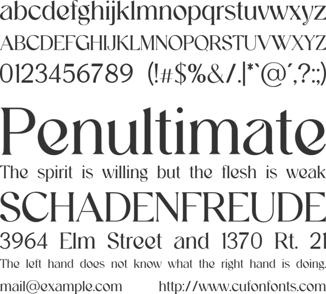 Giblastine font preview