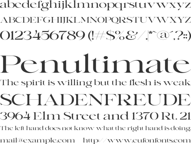 Richy font preview