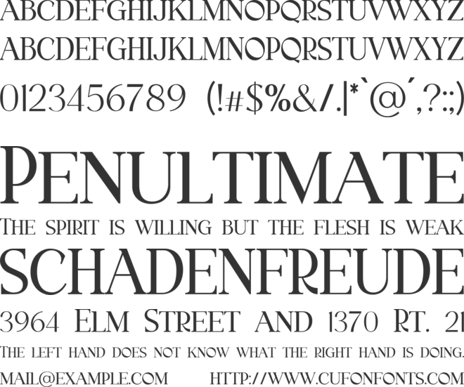 palindrome font preview