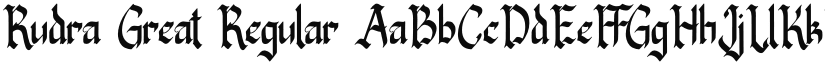 Rudra Great font download