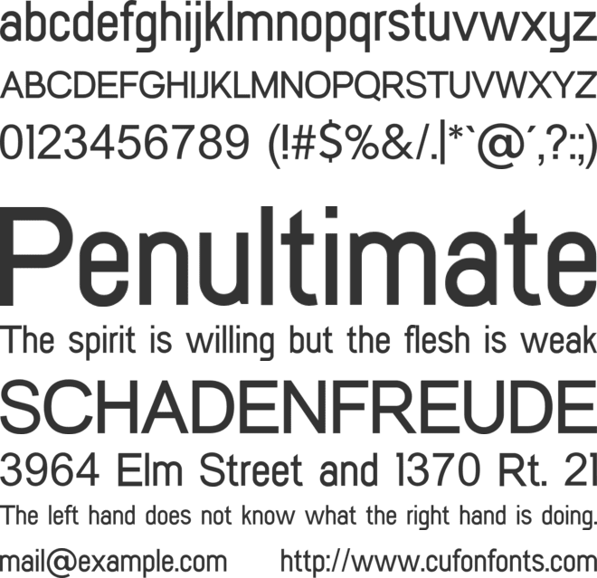 Chipochia font preview