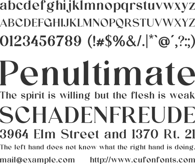 Classy Voguish font preview