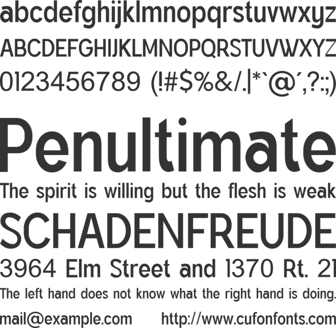 Modalisque font preview