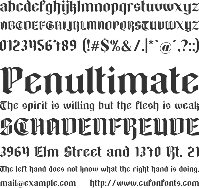 Black Rockie font preview