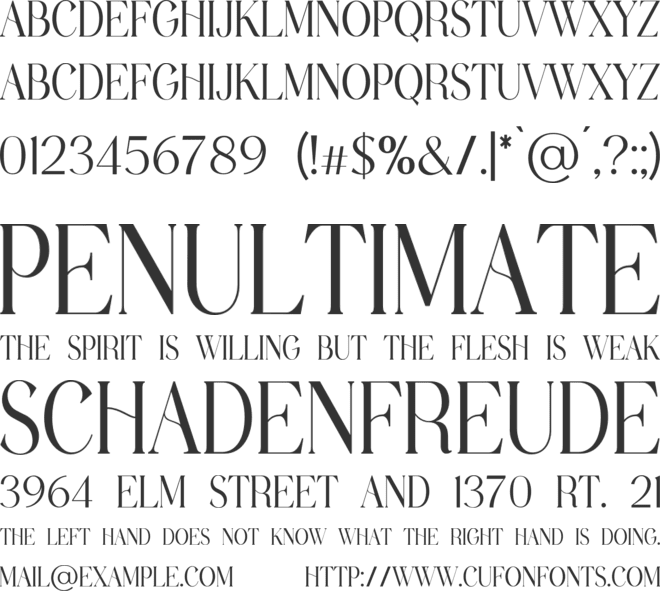 headmaster font preview