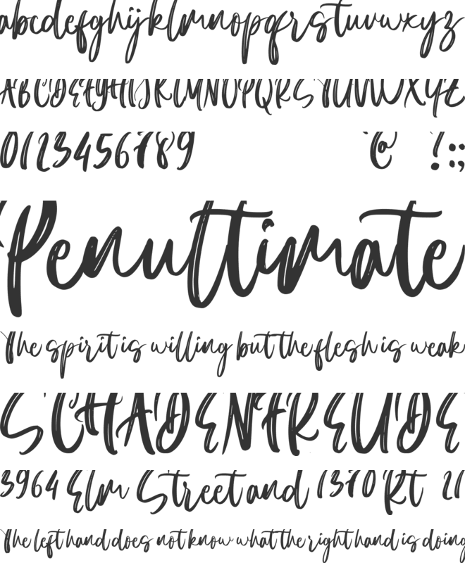 Moon Stars font preview