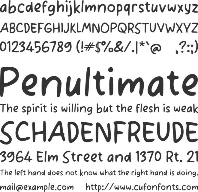 Ocan Fun font preview