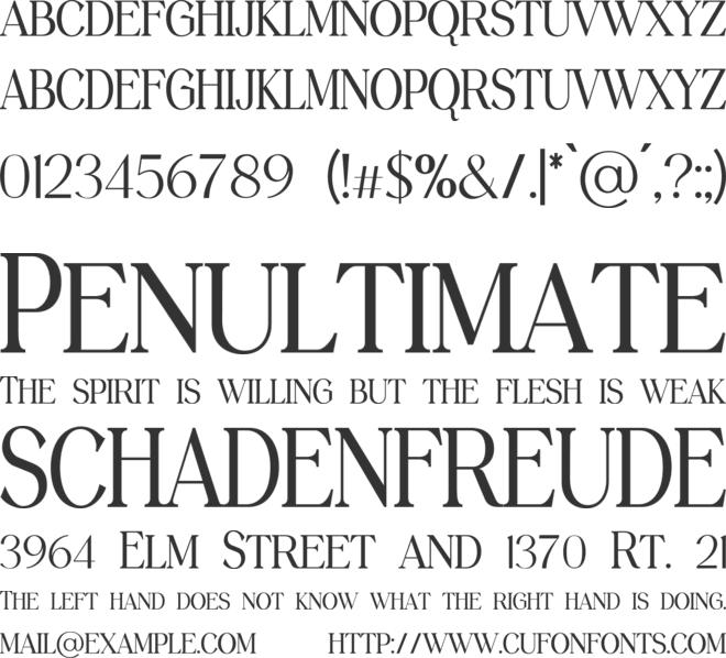 grisandore font preview