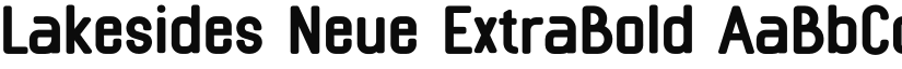 Lakesides Neue ExtraBold font