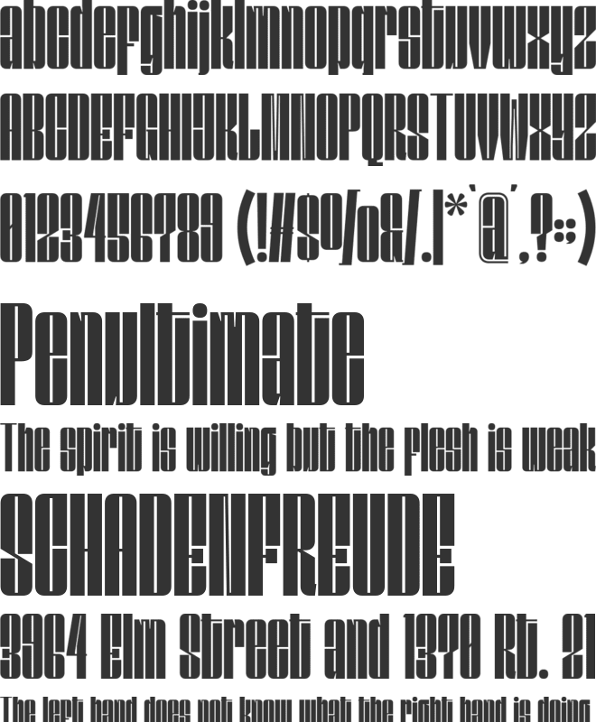 Glia font preview