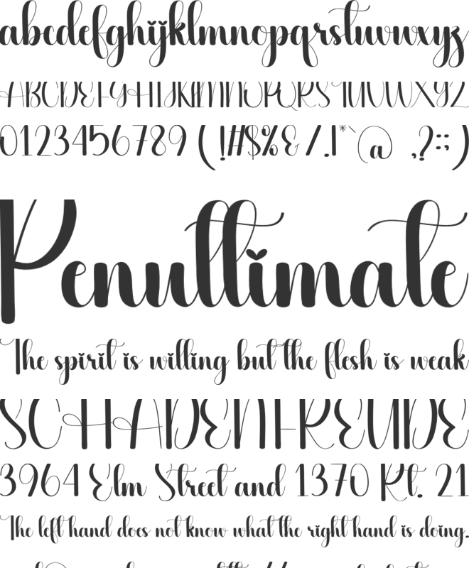 Hello Autum font preview