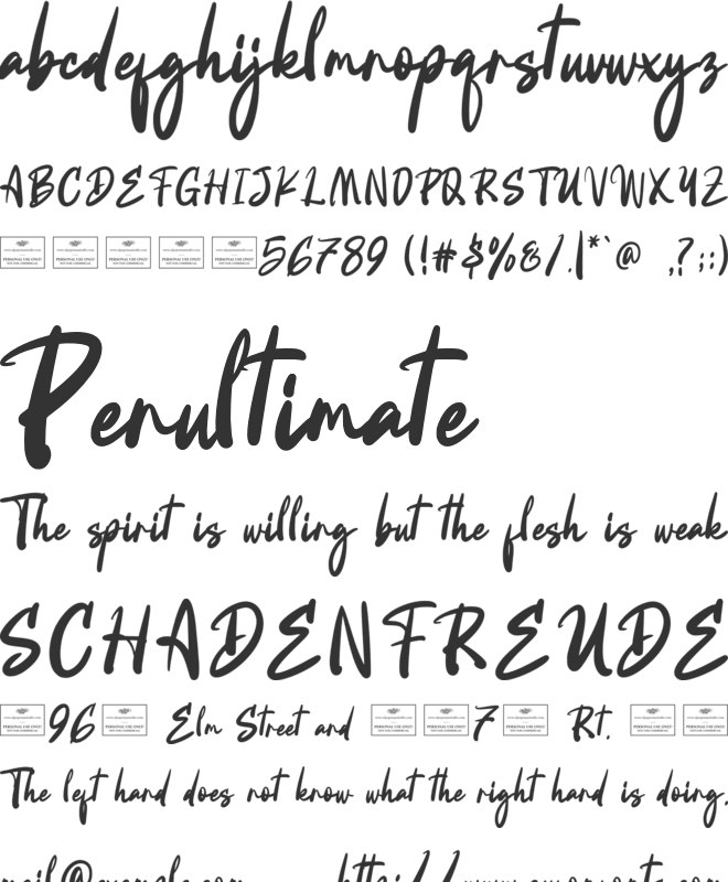 Constantine Free font preview