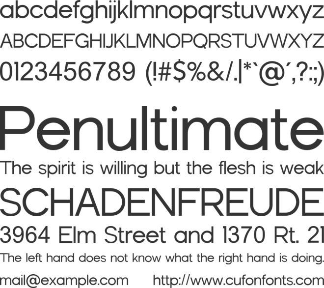 Maxima Nouva font preview