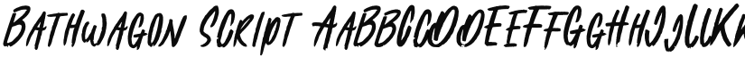 Bathwagon font download