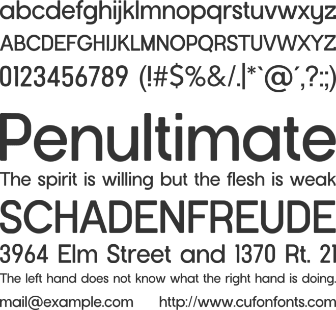 Roundelay font preview