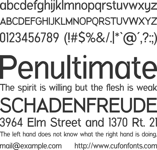 Antheroma font preview