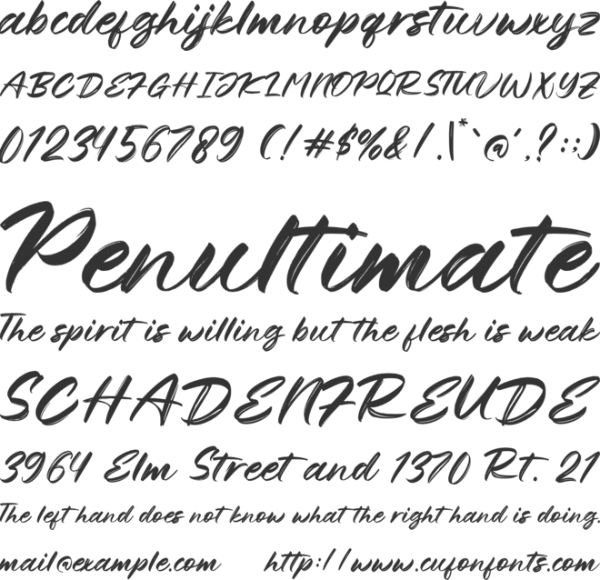 Stabelo Underline font preview