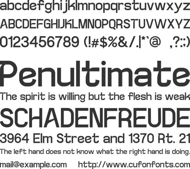 Teknaf font preview