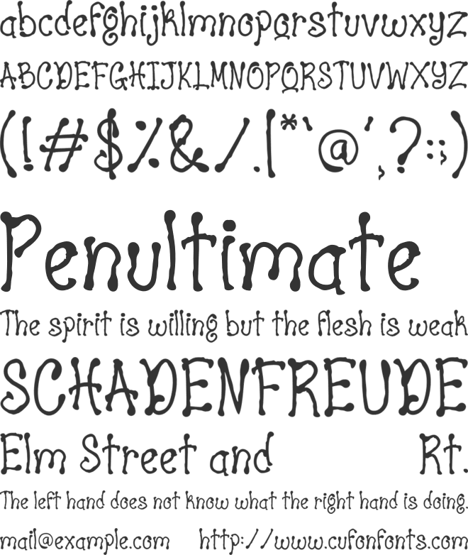 Ghost Hunters font preview