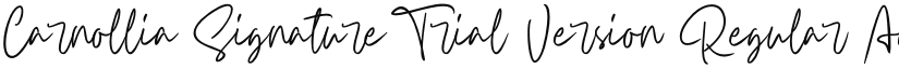 Carnollia Signature Trial Version font download