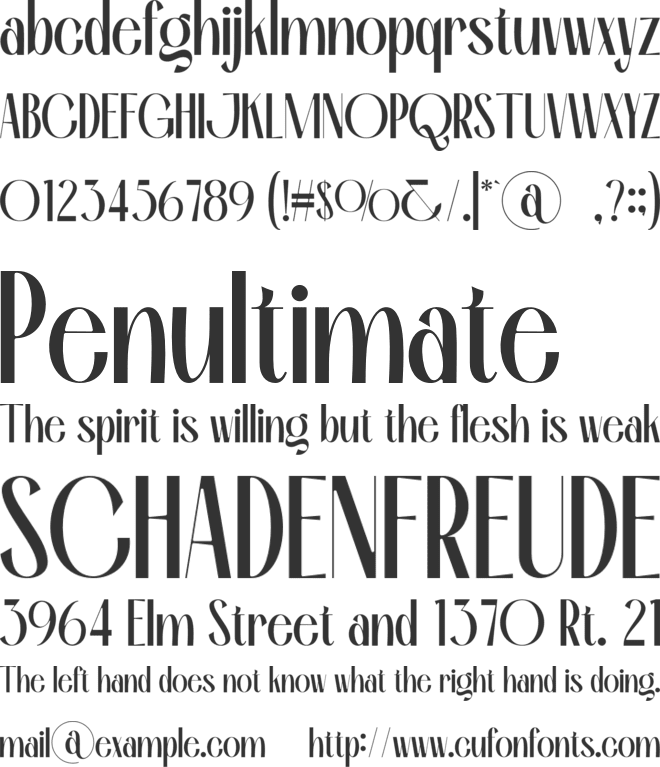 RIOZE font preview