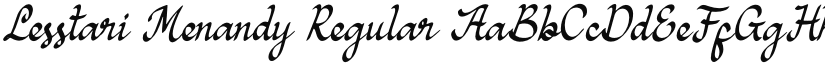 Lesstari Menandy font download