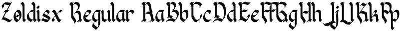 Zoldisx font download