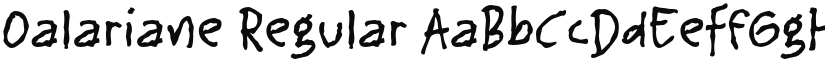 Oalariane Regular font