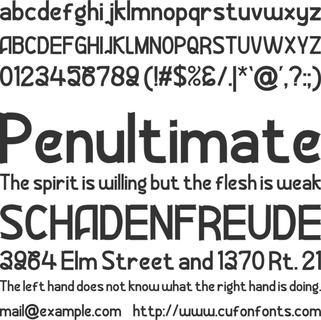 Mandalic font preview