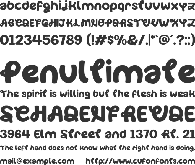 Bye Man FREE font preview