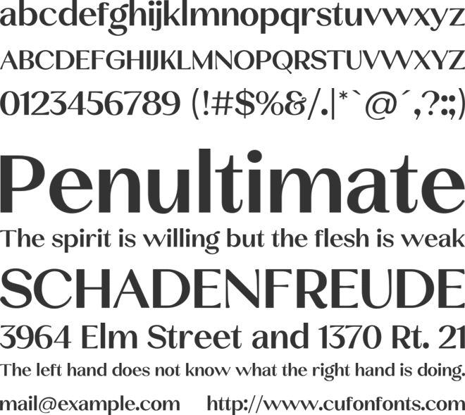 Luxenta Complete Family font preview