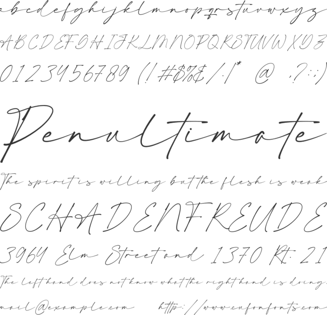 Magonda font preview