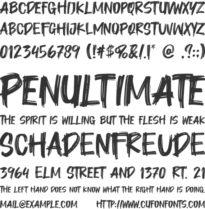 Short Plan font preview